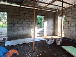 Facility interior during construction